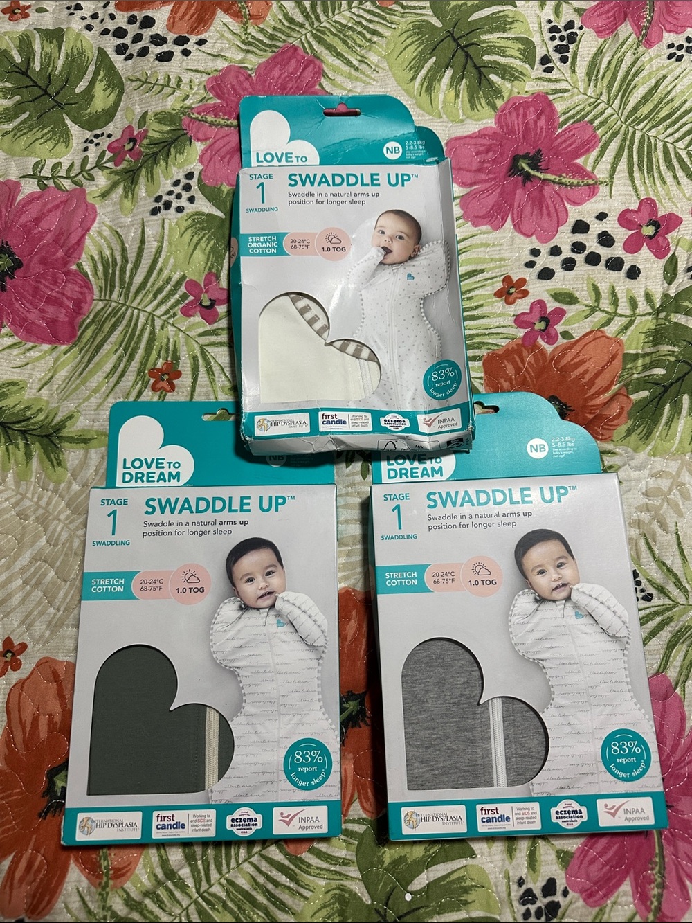 LoveTo Dream Swaddle Up Original Stage 1 Swaddling Newborn 5-8.5 Lbs SEALED
